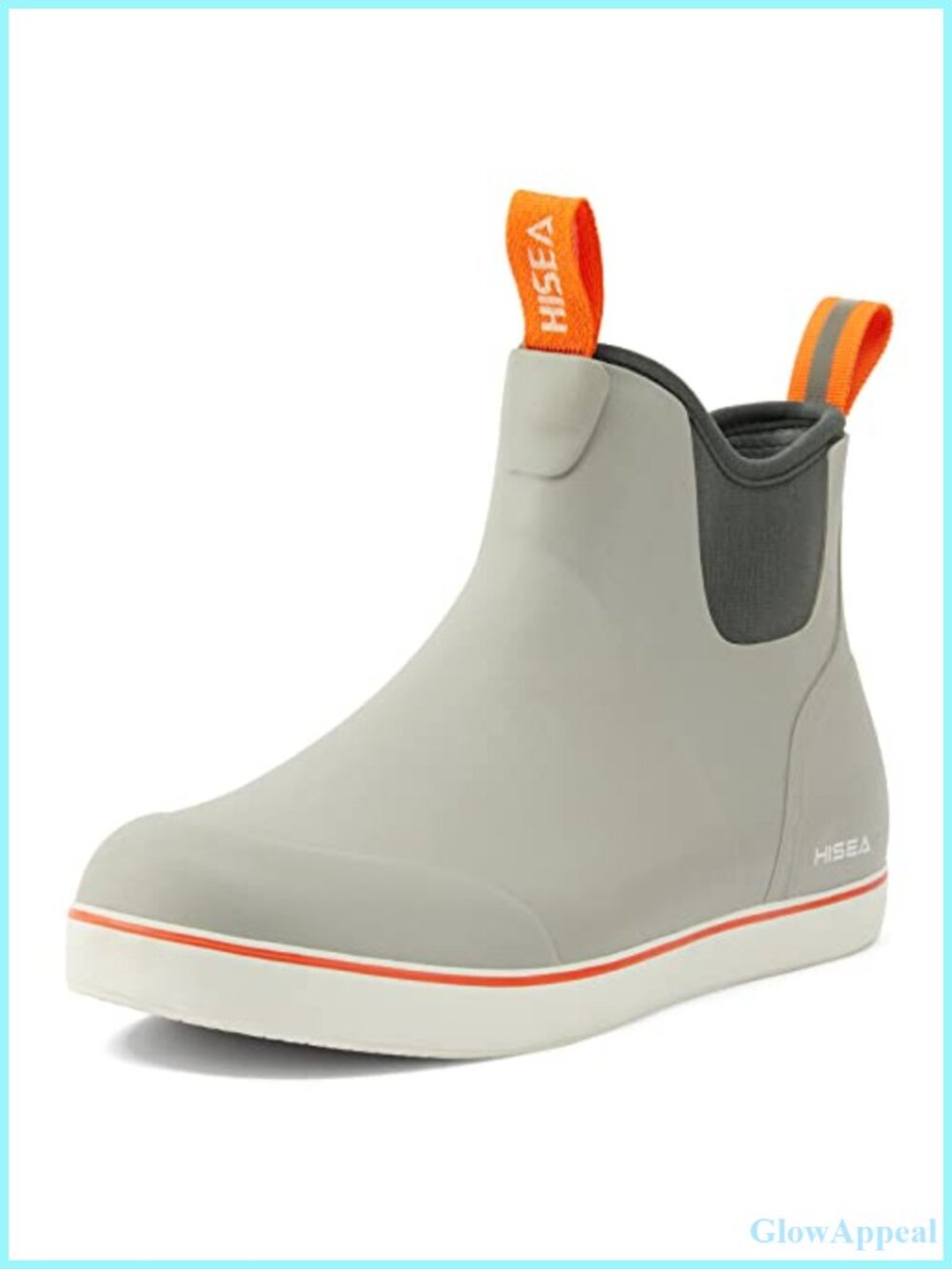 Waterproof Ankle Rain Boots Neoprene Rubber Pull-On Outdoor Deck Shoes
